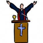 Preacher in Pulpit