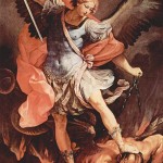Archangel Michael Tramples Satan