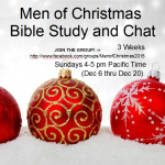 Men of Christmas Bible Chat Announcement 2015