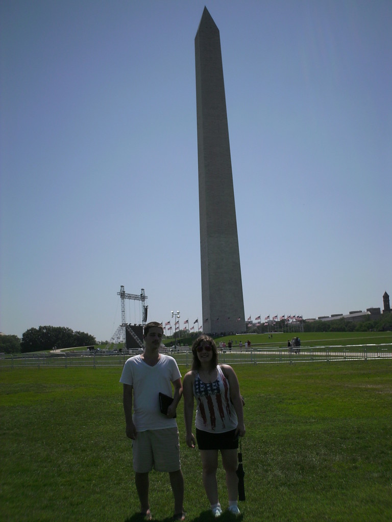 Michael and Kelly at the Washington Monument