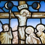 Christ Dying Stained Glass Window