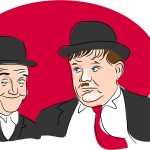 Comedians Laurel and Hardy