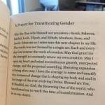 A Prayer For Transitioning Gender