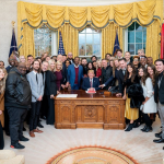 False Teachers Including Paula White And Brian Houston Release Jesus To President Donald Trump In The Oval Office