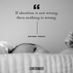 If Abortion Is Not Wrong, Then Nothing Is Wrong. Mother Teresa