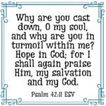Why Are You Cast Down, O My Soul? Hope In God